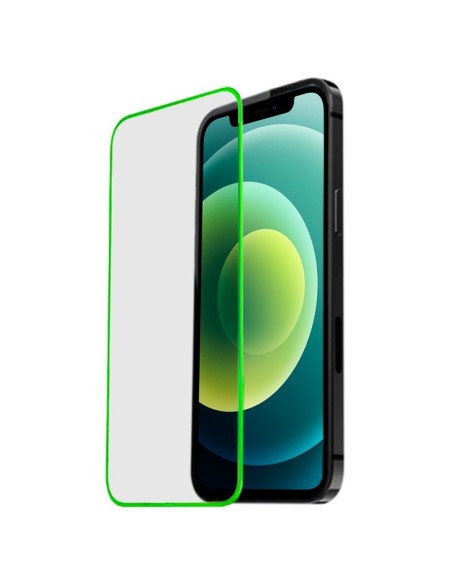 Protector pantalla vidrio templado neón iPhone 12 / 12 Pro
