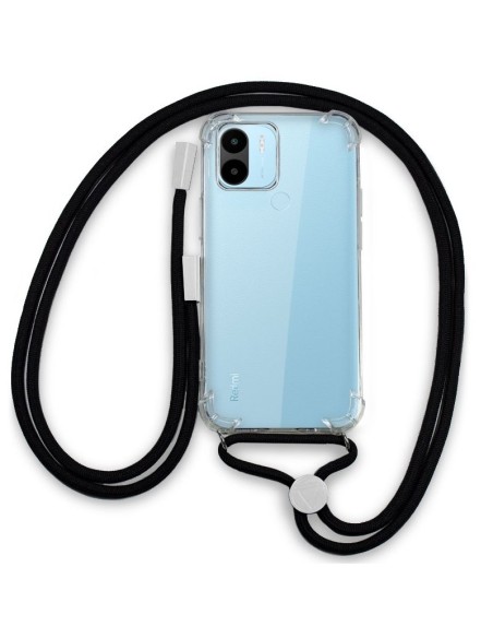 Carcasa TPU transparente Xiaomi Redmi A1 cordón negro