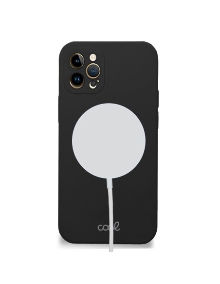 Carcasa TPU cama tela iPhone 14 Pro Max magnética negra