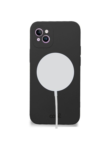 Carcasa TPU cama tela iPhone 14 magnética negra