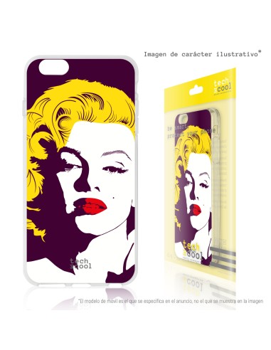 Carcasa TPU Apple iPhone X / iPhone XS diseño Marilyn Rubia