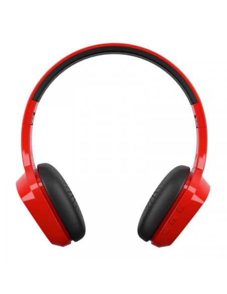 Auriculares cascos Bluetooth estéreo Energy Sistem rojos
