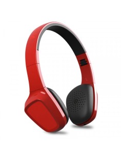 Auriculares cascos Bluetooth estéreo Energy Sistem rojos