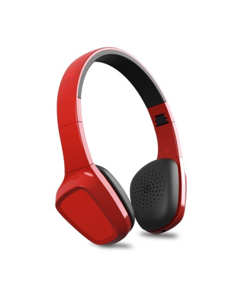 Auriculares cascos Bluetooth estéreo Energy Sistem rojos