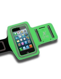 Funda brazalete running universal talla iPhone 5/5s/SE 2015 hasta 4" verde