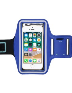 Funda brazalete running universal talla iPhone 5/5s/5c/SE 2015 hasta 4" azul