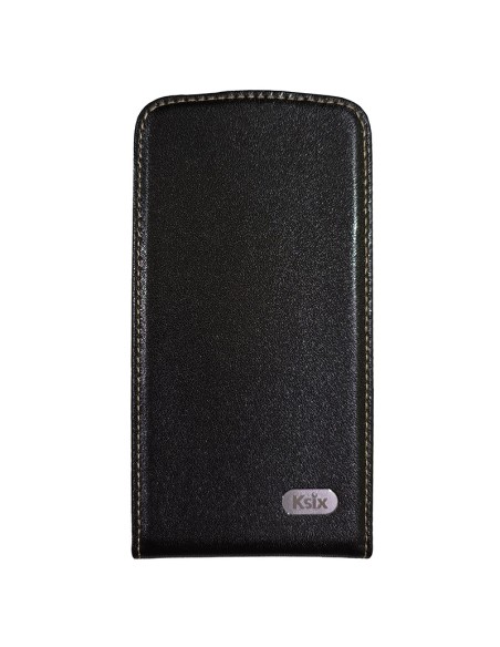 Funda piel tapa vertical HTC Desire 500 negra
