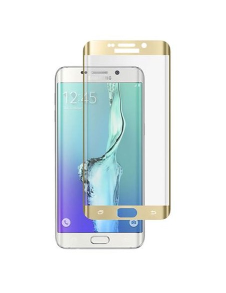 Protector vidrio curvo especial Samsung Galaxy S6 Edge Plus (G928) dorado (3D)