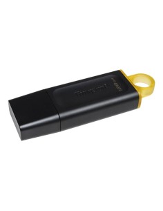 Pendrive 128GB USB 3.2 DataTraveler Exodia llavero negro y amarillo