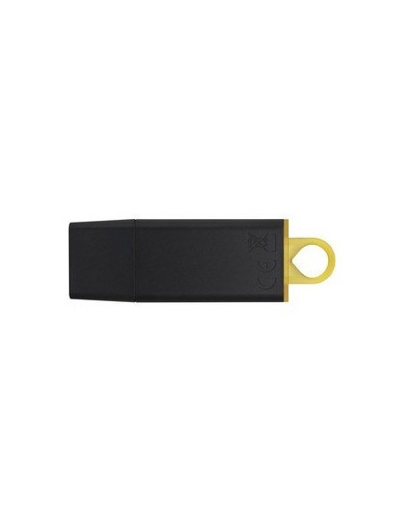Pendrive 128GB USB 3.2 DataTraveler Exodia llavero negro y amarillo