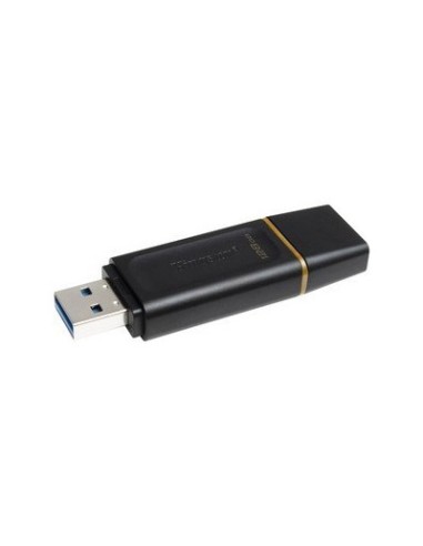 Pendrive 128GB USB 3.2 DataTraveler Exodia llavero negro y amarillo
