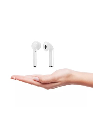 Auriculares manos libres estéreo Bluetooth i7 Mini TWS v5.0 blancos