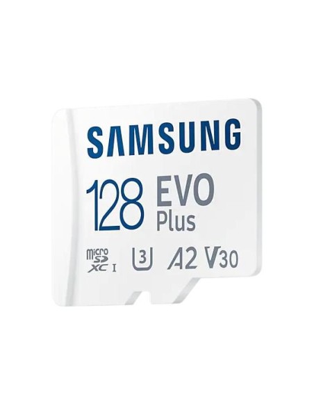 Tarjeta memoria microSD con adaptador 128 GB Samsung EVO Plus (Clase 10)