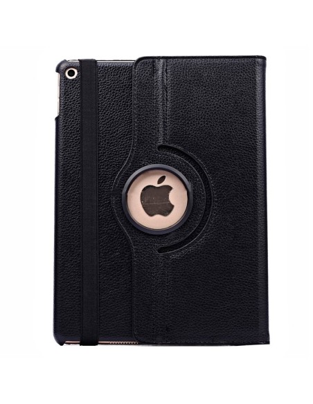 Funda soporte giratorio iPad Air / Air 2 / Pro 9.7 / iPad 2017 / iPad 2018 9,7 pulgadas polipiel negra