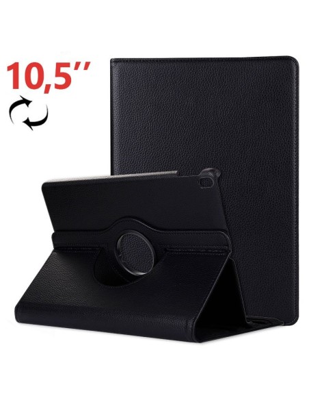 Funda soporte giratorio iPad Pro 10.5 / iPad Air 2019 10,5 polipiel negra