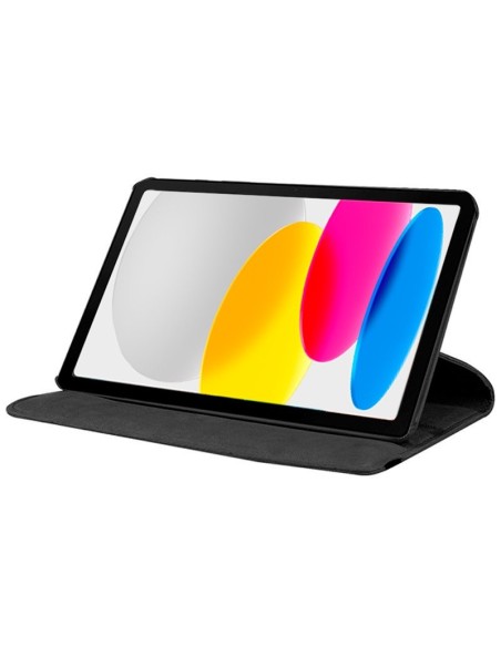 Funda soporte giratorio iPad (2022/2024) 10,9 pulgadas (10 Gen.) polipiel negra