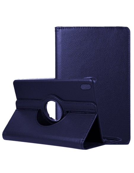Funda soporte giratorio iPad (2022/2024) 10,9 pulgadas (10 Gen.) polipiel azul