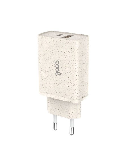 Cargador red universal Fast Charger (PD) toma dual tipo C / USB COOL Eco (20W)