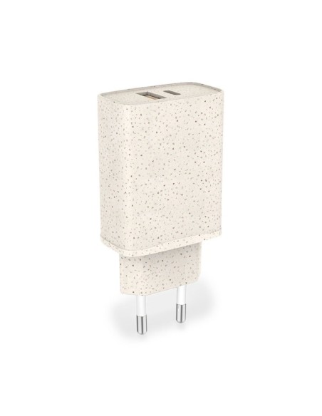 Cargador red universal Fast Charger (PD) toma dual tipo C / USB COOL Eco (20W)