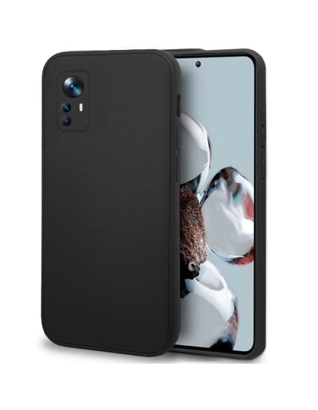 Carcasa TPU cama tela Xiaomi 12T / 12T Pro negra