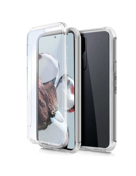 Funda gel TPU 3D Xiaomi 12T / 12T Pro transparente (Frontal + trasera)