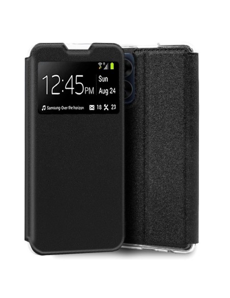 Funda libro soporte TPU Oppo A17 negra