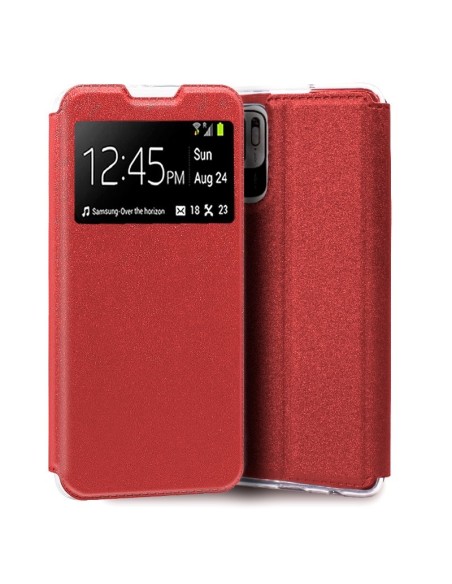 Funda libro soporte TPU Xiaomi Redmi 10 5G roja