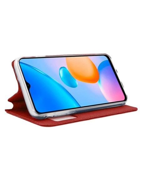 Funda libro soporte TPU Xiaomi Redmi 10 5G roja