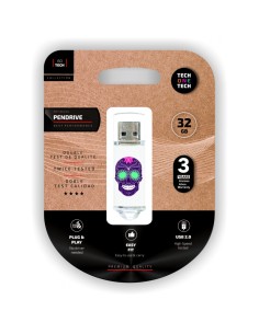 Pendrive llavero USB 32GB diseño Calavera Maya