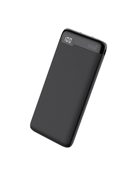 Batería externa universal Power Bank 10.000 mAh (2 x usb / 2A) COOL Slim negra