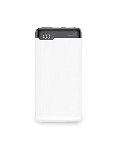Batería externa universal Power Bank 10.000 mAh (2 x usb / 2A) COOL Slim Blanco