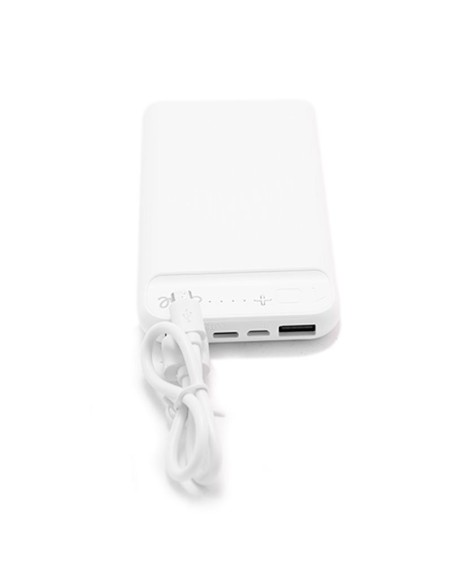 Batería externa universal Power Bank 10.000 mAh (2 x usb / 2A) COOL Boston Blanco
