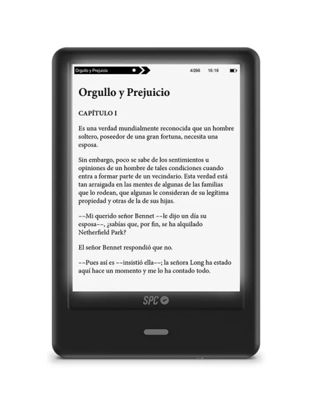 EBook libro electrónico SPC Dickens Light Pro 6" 8GB negro (Black)