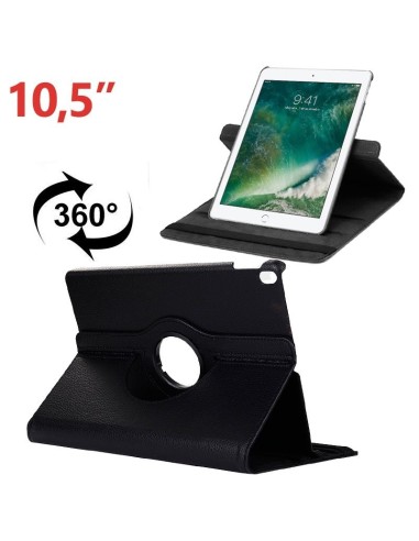 Funda soporte giratorio iPad Pro 10.5 / iPad Air 2019 10,5 polipiel negra
