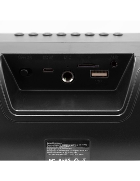 Altavoz universal Bluetooth COOL Tube (25W) negro