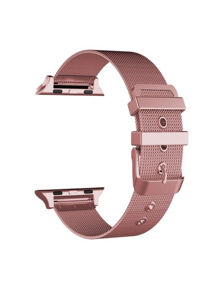 Correa compatible Watch Series 1 / 2 / 3 / 4 / 5 / 6 / 7 / SE (38 / 40 / 41 mm) metálica rosa cobre