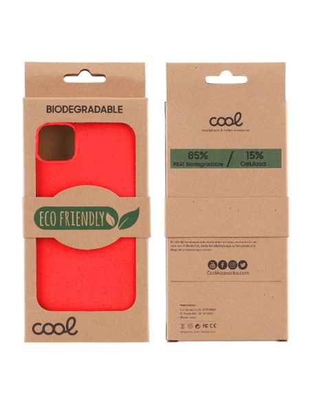 Carcasa biodegradable Xiaomi Redmi 10C PBAT ecológico roja