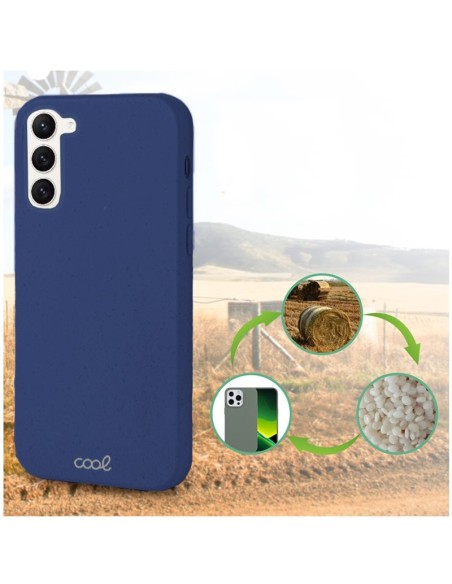 Carcasa biodegradable Samsung S911 Galaxy S23 PBAT ecológico azul marino