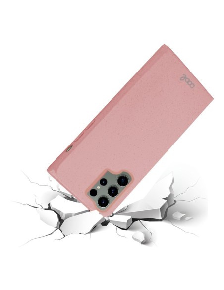Carcasa biodegradable Samsung Samsung S918 Galaxy S23 Ultra PBAT ecológico rosa