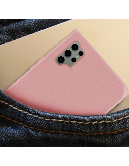 Carcasa biodegradable Samsung Samsung S918 Galaxy S23 Ultra PBAT ecológico rosa