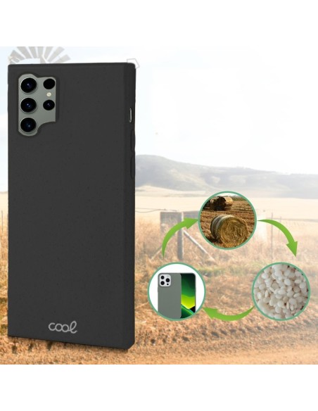 Carcasa biodegradable Samsung Samsung S918 Galaxy S23 Ultra PBAT ecológico negra