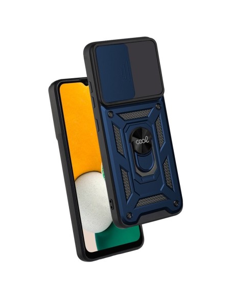 Carcasa reforzada cama TPU Samsung A136 Galaxy A13 5G / A04s anilla azul marino