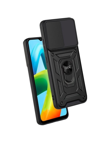 Carcasa reforzada cama TPU Xiaomi Redmi A1 anilla negra