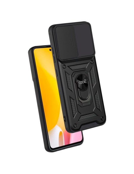 Carcasa reforzada cama TPU Xiaomi 12 Lite anilla negra