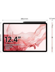Tablet Wifi Samsung Galaxy Tab S8+ 12,4" 128GB / 8GB RAM rosa dorado (Golden Rose) 2
