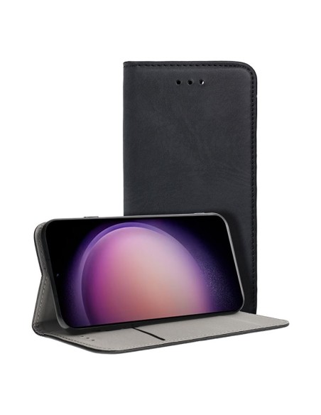 Funda libro soporte TPU Samsung S916 Galaxy S23 Plus negra