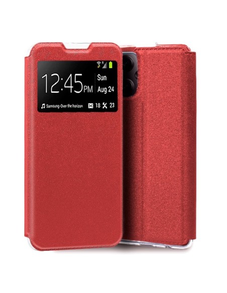 Funda libro soporte TPU Poco X5 Pro 5G roja