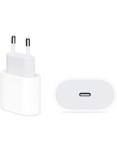 Cargador de red compatible Apple (Sólo enchufe adaptador) toma tipo C 20 W blanco