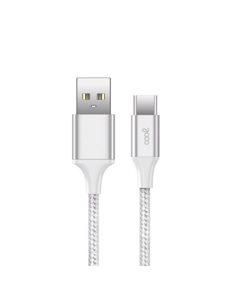 Cable USB COOL nylon universal tipo C (1,2 metros)