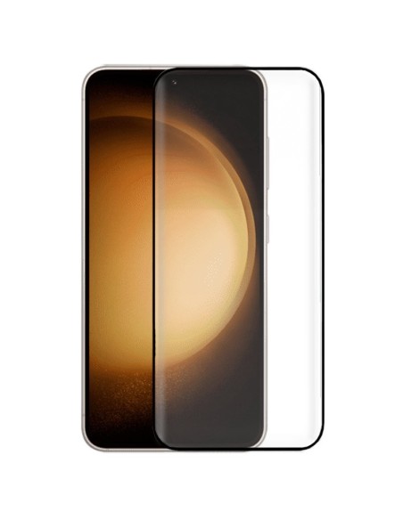 Protector pantalla vidrio templado Samsung S911 Galaxy S23 negro (Pegado total 3D)